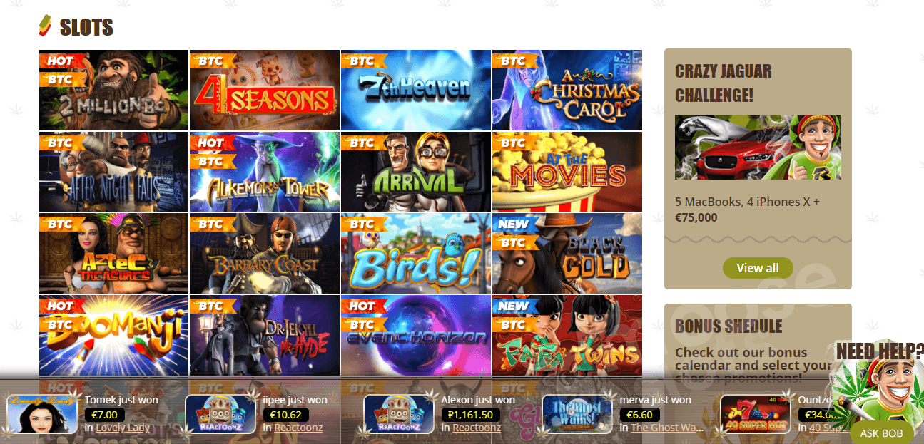 Bob casino online slots